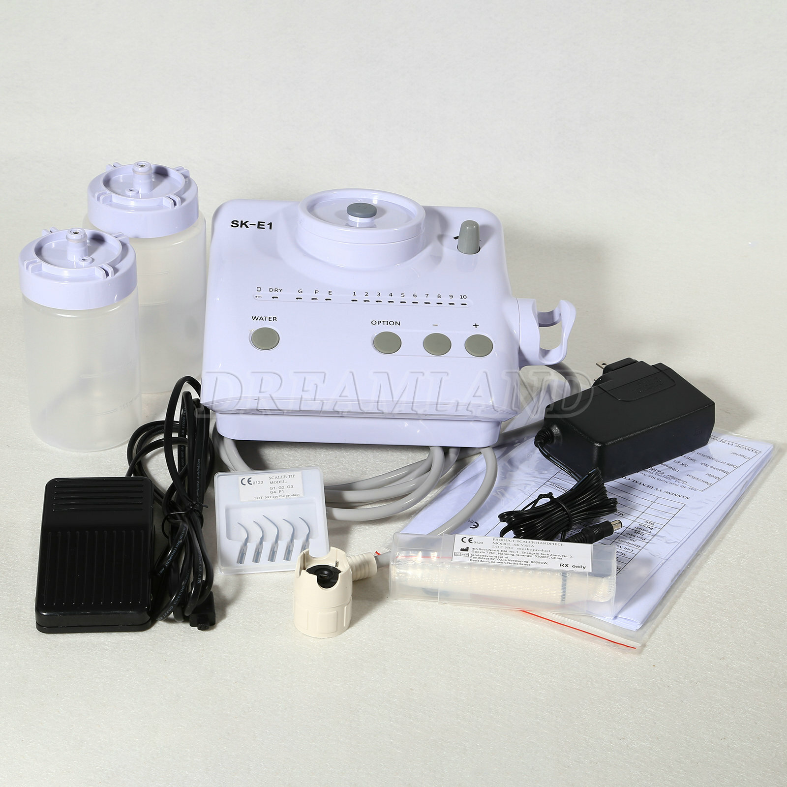 For Cavitron Dental Portable Ultrasonic Piezo Scaler+2*Bottles fit EMS Handpiece
