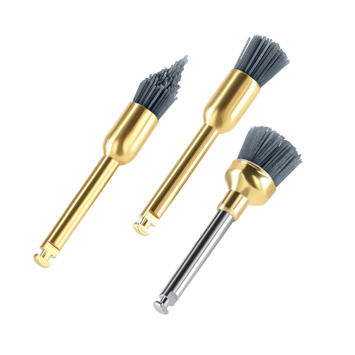 Dental Latch Type RA Polishing Brush Flat/Sharp/Bowl for Contra Angle Handpiece