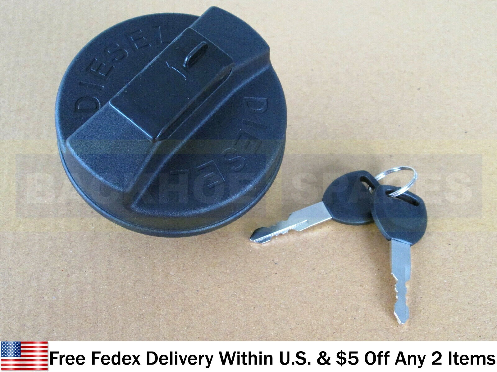 JCB PARTS – DIESEL FUEL TANK CAP WITH 2 KEYS (PART NO. 332/F4780 331/11403)