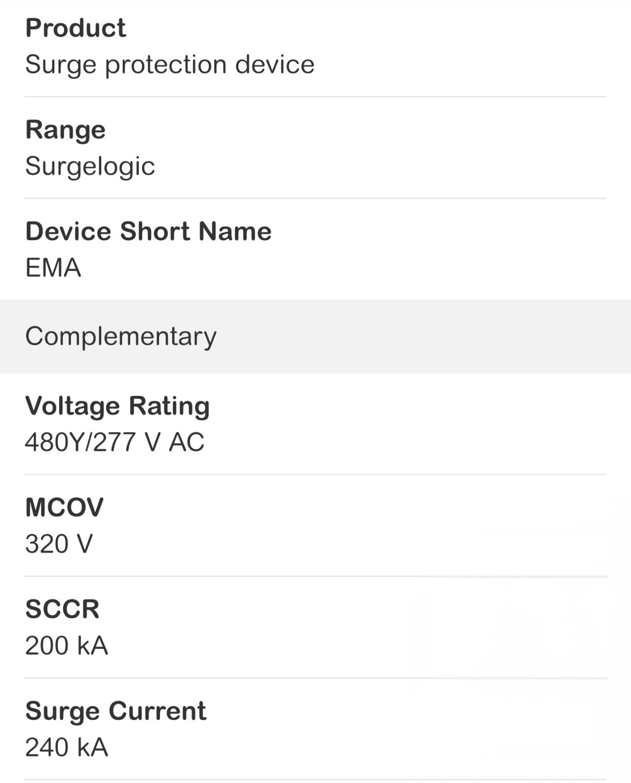 Square D SSP04EMA24 Surge Protective Device 480y/277v 50/60Hz *NEW IN BOX!!!*