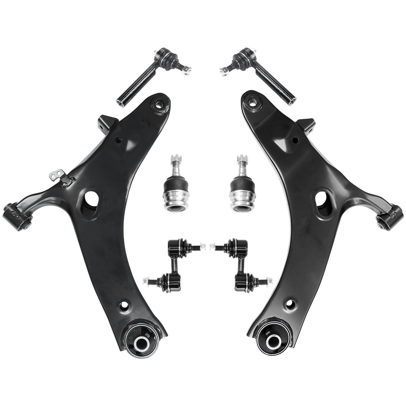 8Pcs Front Lower Control Arm Ball Joint Sway Bar Tie Rod Kit Subaru 09-13 11-14