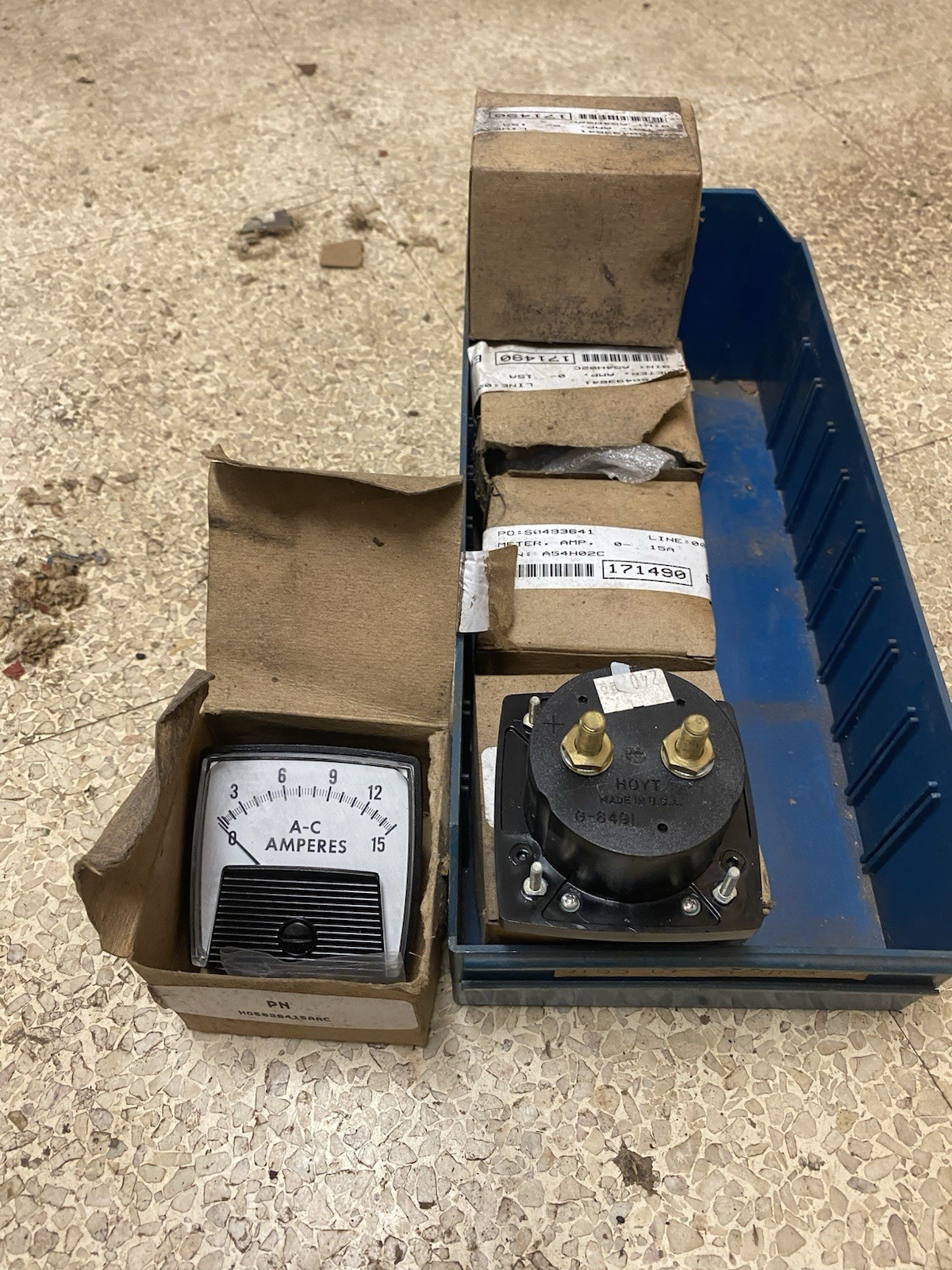 HOYT G-8491 A-C Amp Gauge H05026415AAC A54HO2C N.O.S. 0-15 Amps