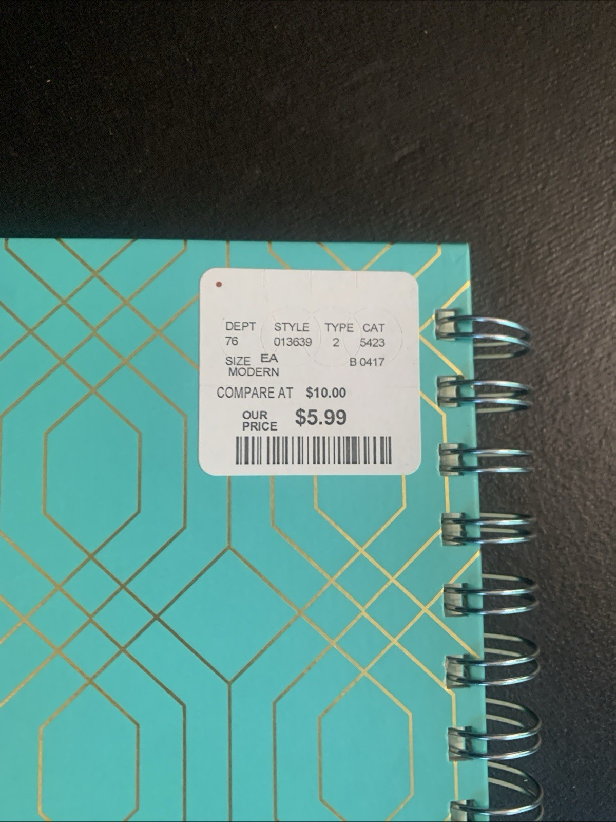 Clementine Paper Inc Floral Spiral Notebook Notes Journal 60% Recycled Paper
