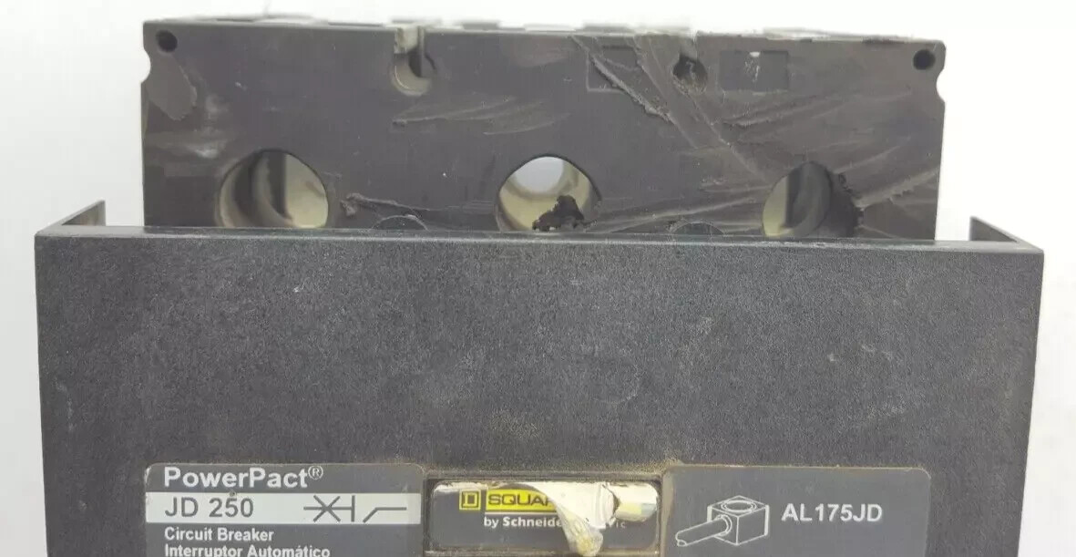SQUARE D 3 POLE 175 AMPS JDA36175 CIRCUIT BREAEKR JDA