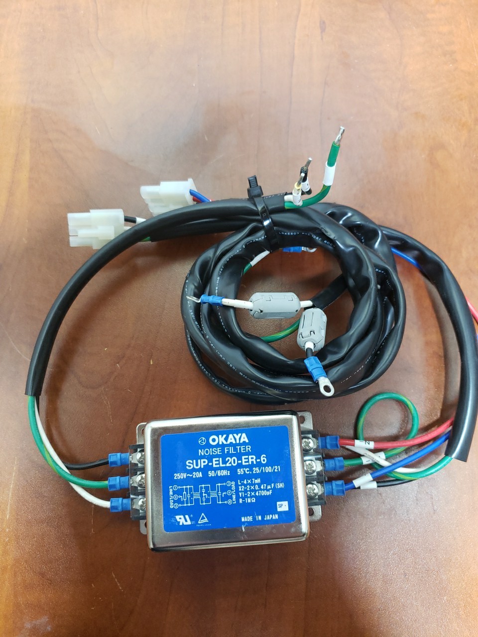 OKAYA NOISE FILTER SUP-EL20-ER-6 –OEM– With Original Wiring Harness