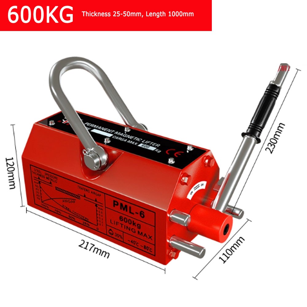 Permanent Magnetic Lifter Lifting Magnet 100/200/400/600 kg Neodymium Hoist