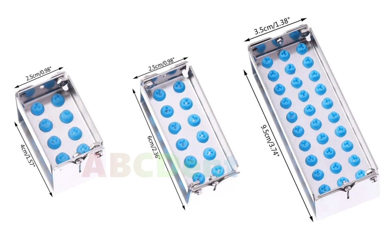 8/12/30Hole Bur Dental Burs Disinfection Autoclave Stand Holder Block Case Steel