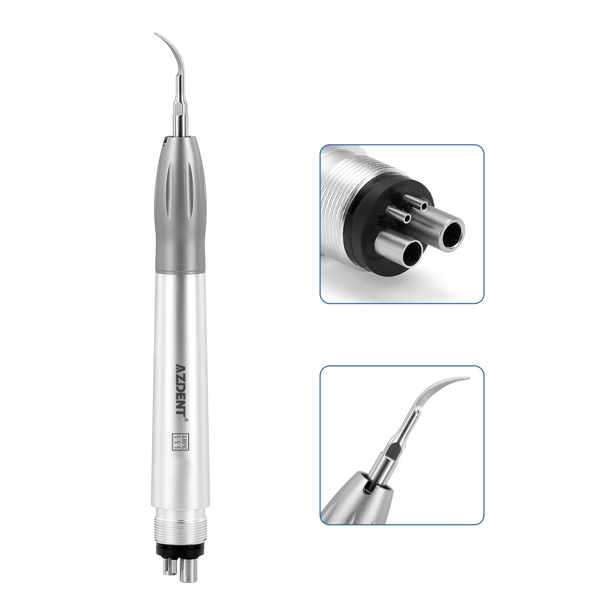 AZDENT Dental Ultrasonic Air Perio Scaler Handpiece Hygienist 2/4Holes
