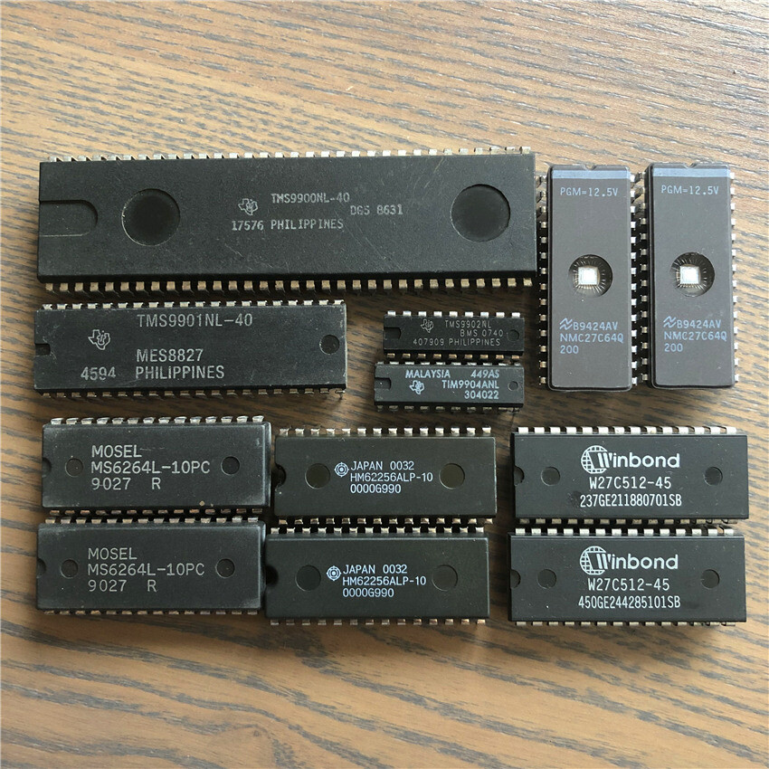 TI TMS99xx Kits TMS9900 + 9901 + 9902 + 9904 + 6264 + 62256 + 27C64 + W27C512