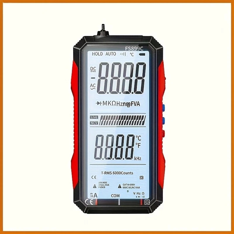 Rechargeable Digital Multimeter FS899C – Electrical & NCV Testing