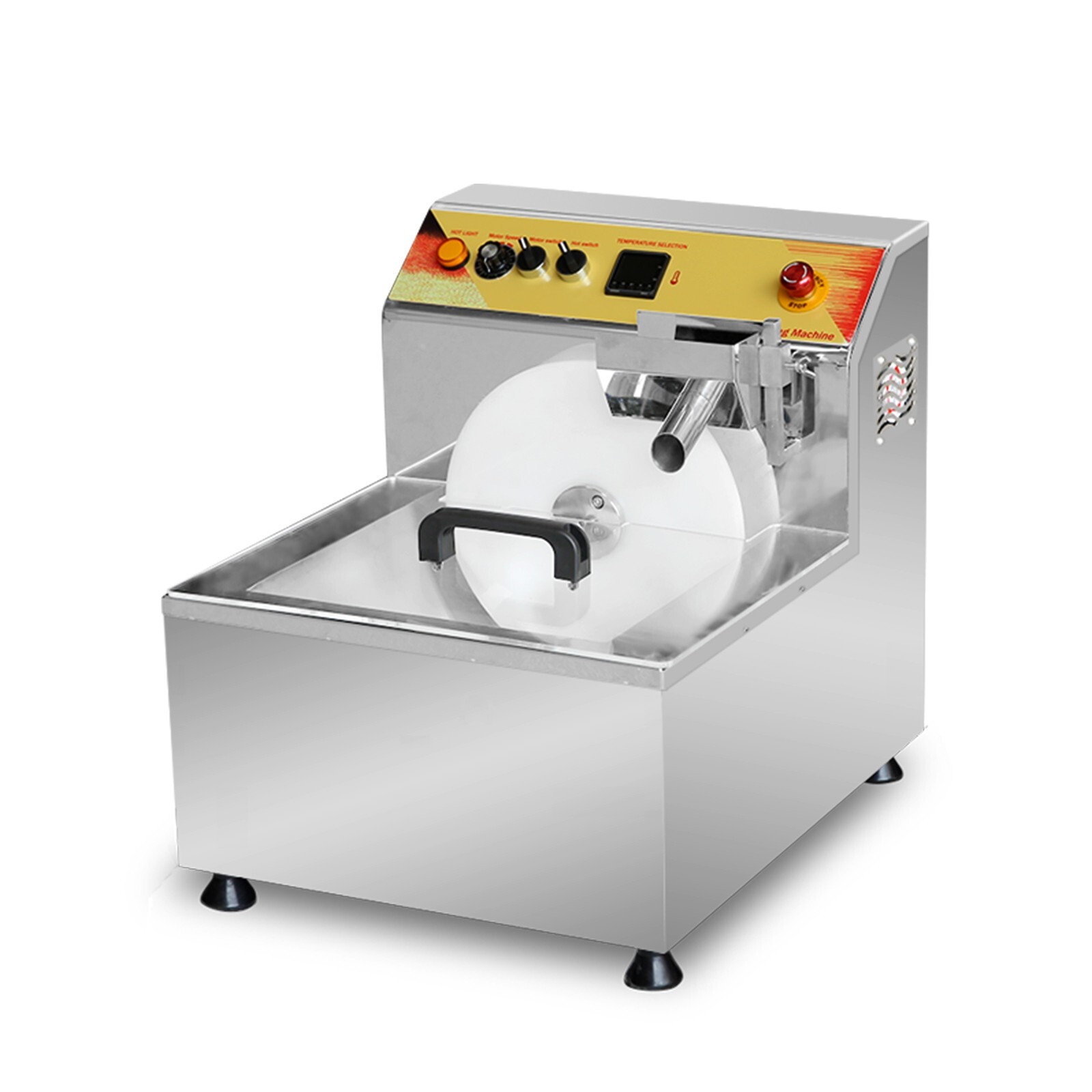 Commercial Tabletop Vibration 8kg/batch Chocolate Melting Tempering Machine 110V