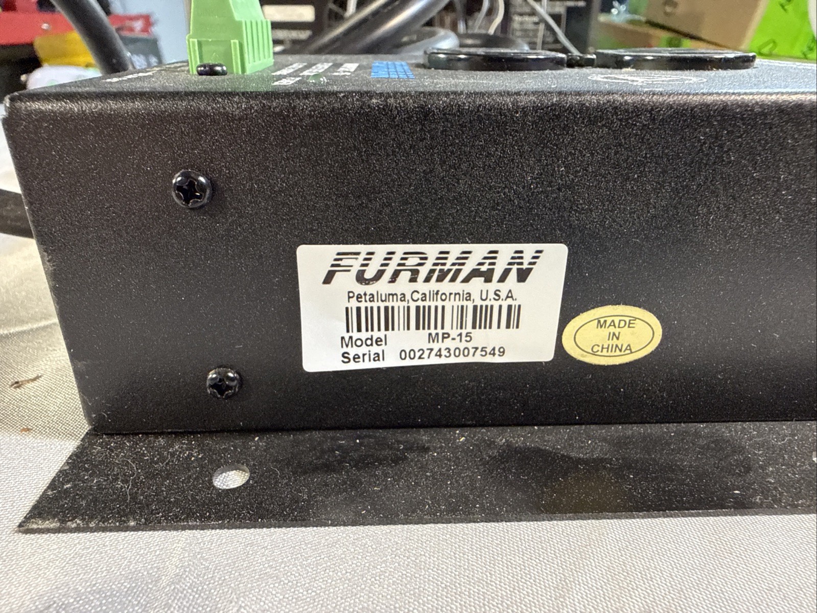 Furman Miniport 15 15 Amp AC Power Relay Mp-15 / CLASS 2 Wiring. Pre-owned GC!