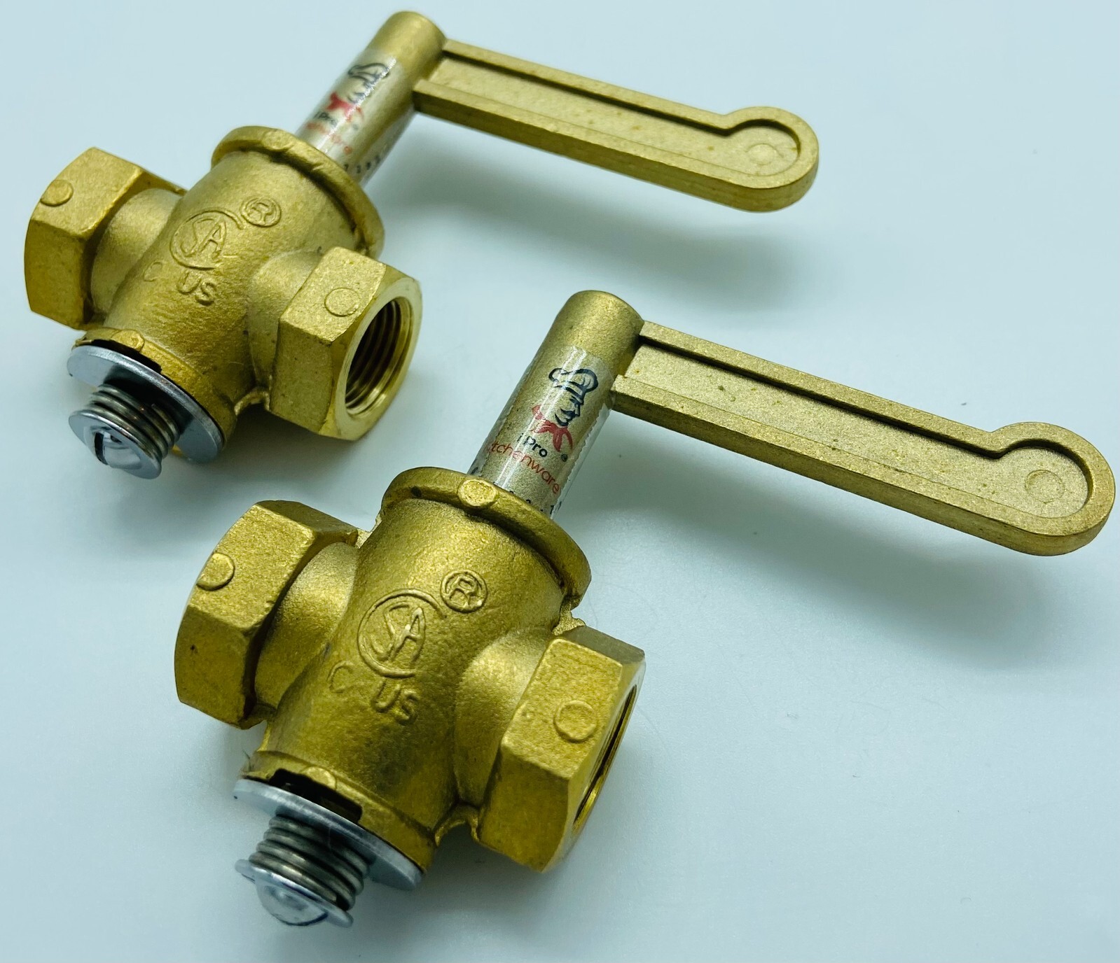 Chinese Wok Range Burner Gas Valve Replacement *(Brass *3/8″ NPT Inlet & Outlet)