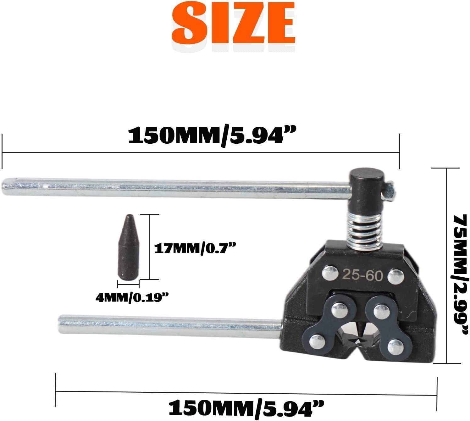 25-60 Chain Detacher Breaker Roller Chain Tools Kit for Motorcycle Go-Kart ATV
