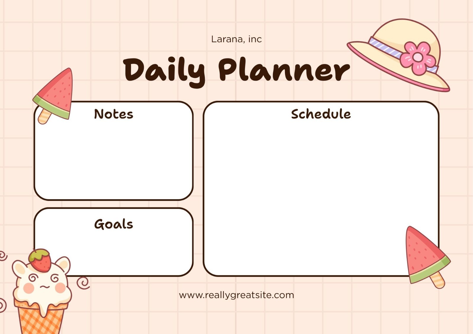 10 Minimalist & Cute Printable daily Planner l A4 size printables