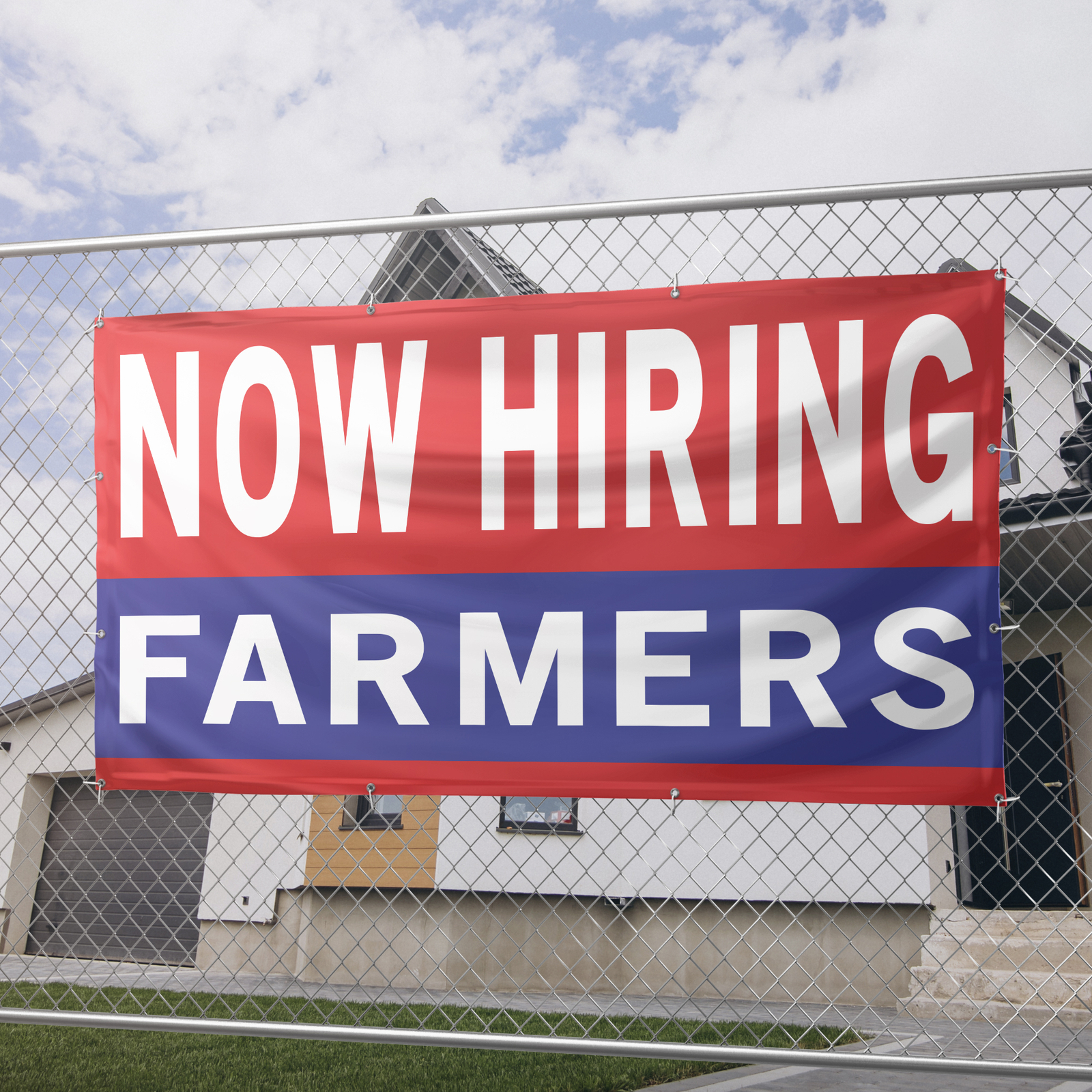 Now Hiring Farmers 13 oz Heavy Duty Vinyl Banner Farm Worker Jobs Available Sign
