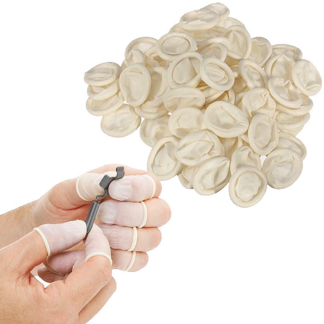Disposable Latex Finger Cots Multi Pcs, Anti-static Rubber Fingertips Protective