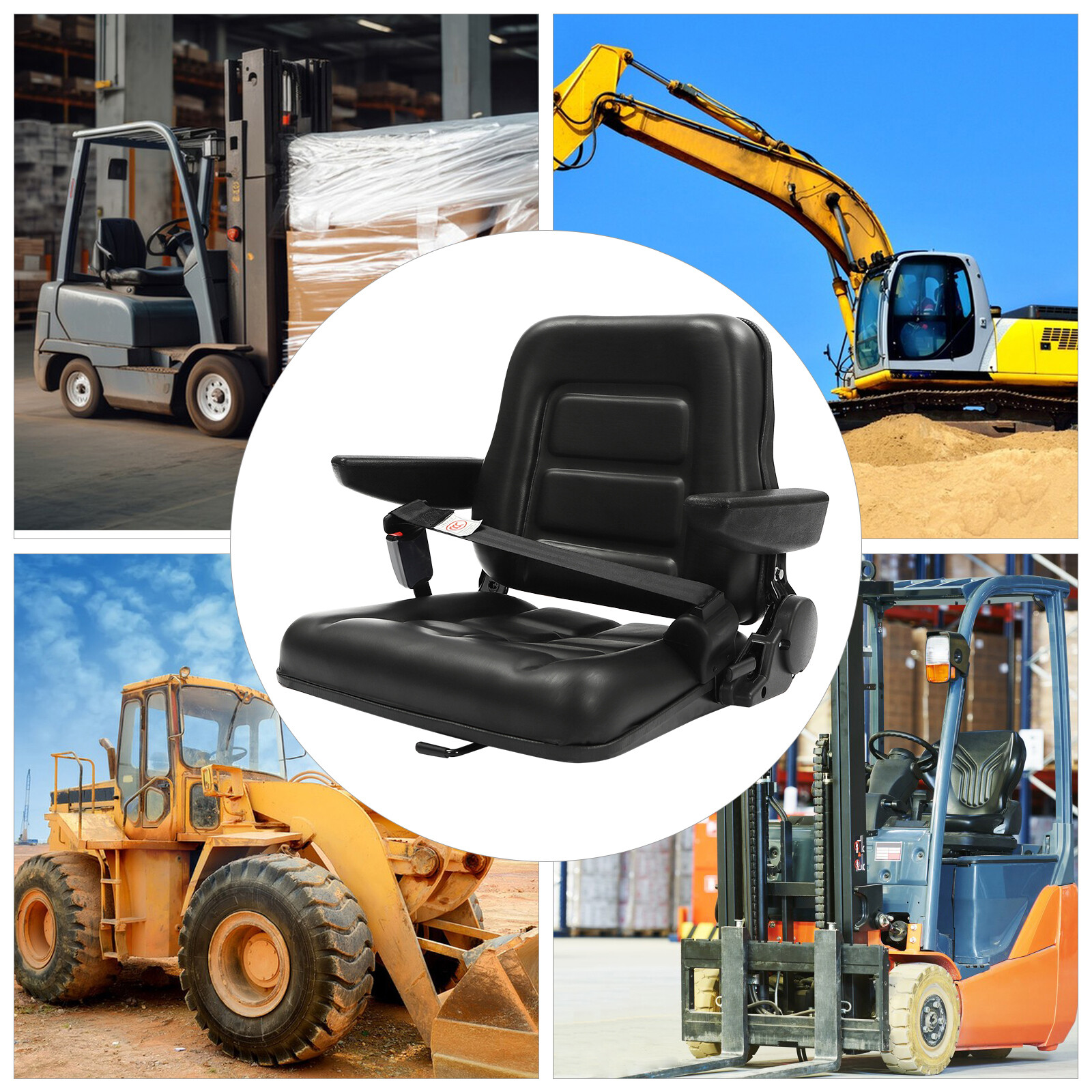 Tractor Seat – Combined Force+automatic Seat Belt+armrest