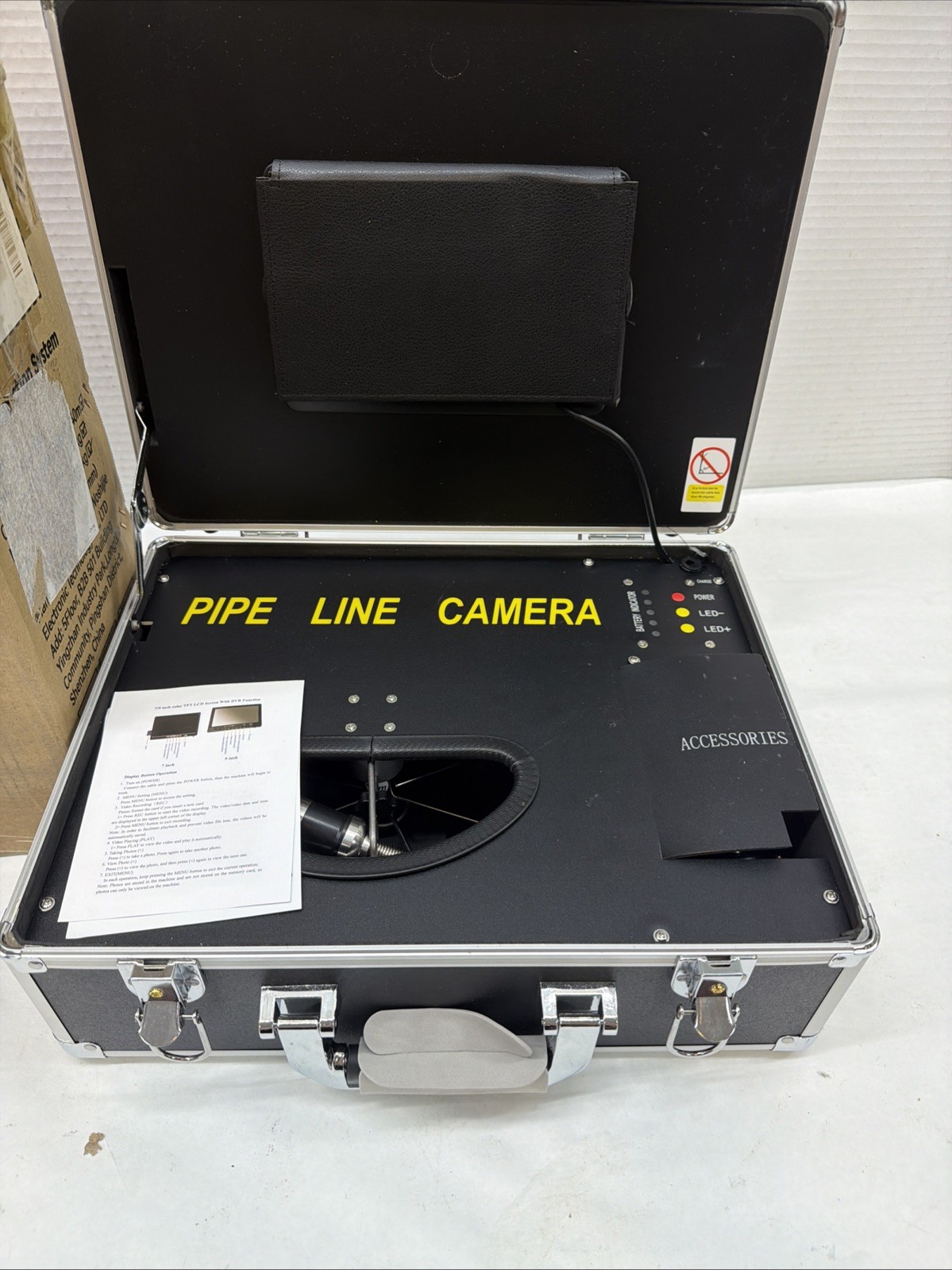 VEVOR Sewer Pipe Camera 7 in. Screen Pipeline 40M/ 132FT