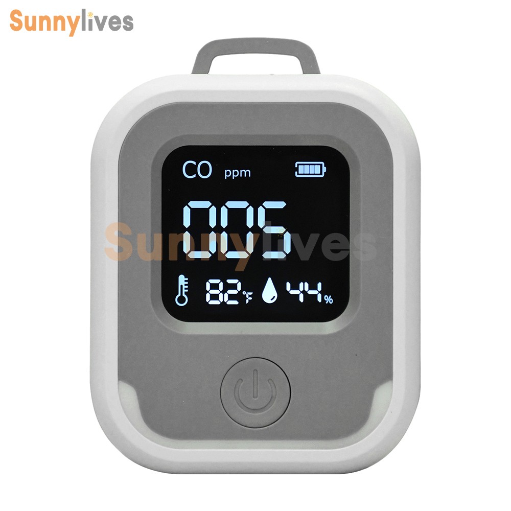 Air Quality Monitor 3-in-1 Carbon Monoxide Detector Temperature Humidity Alarm