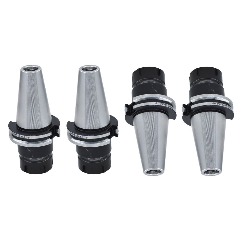 8×CAT40 ER25 Collet Chuck W. 2.76″ Gage Length Chucks Tool Holder Set