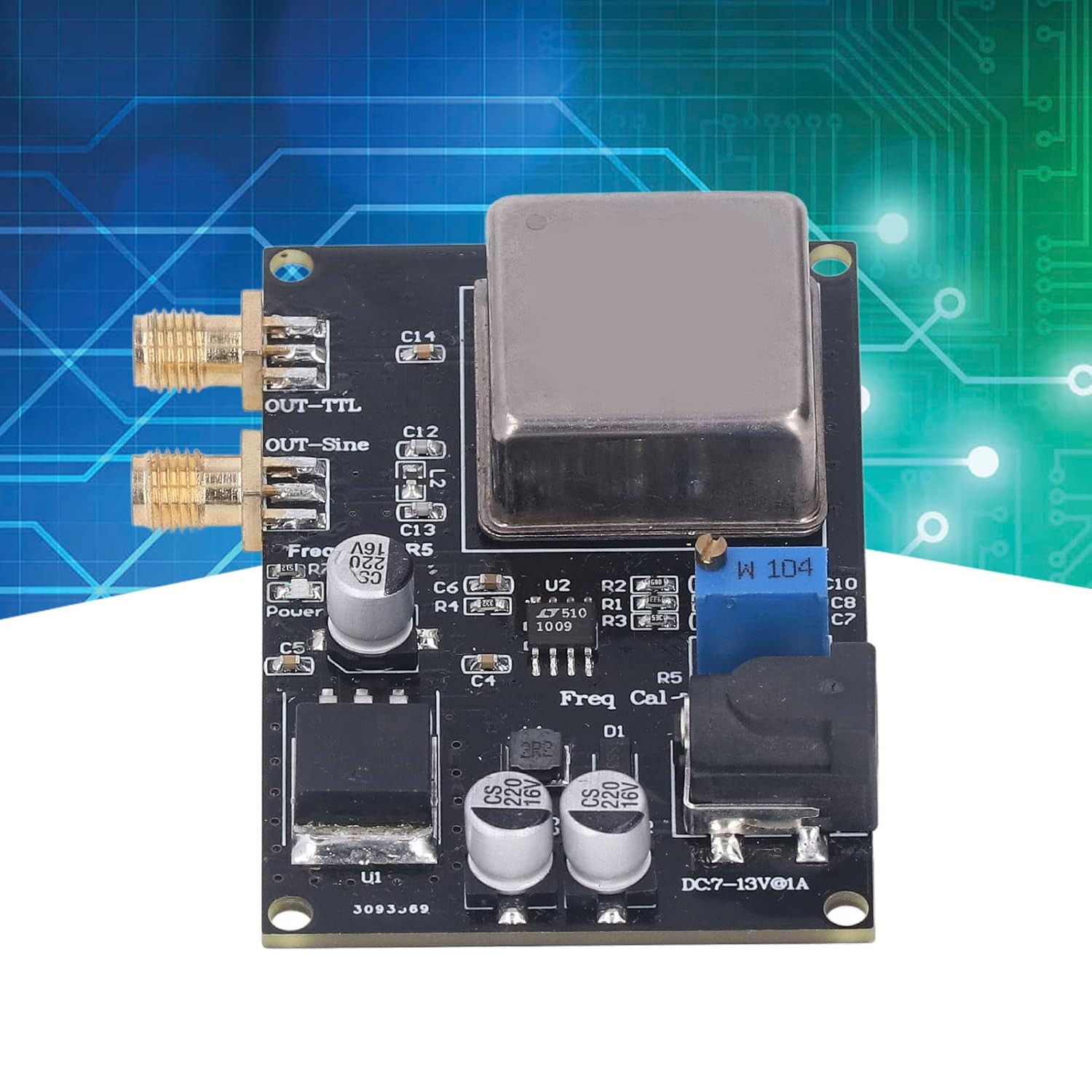 OCXO 10Mhz Frequency Standard Reference Module, Frequency Reference Signal Sourc
