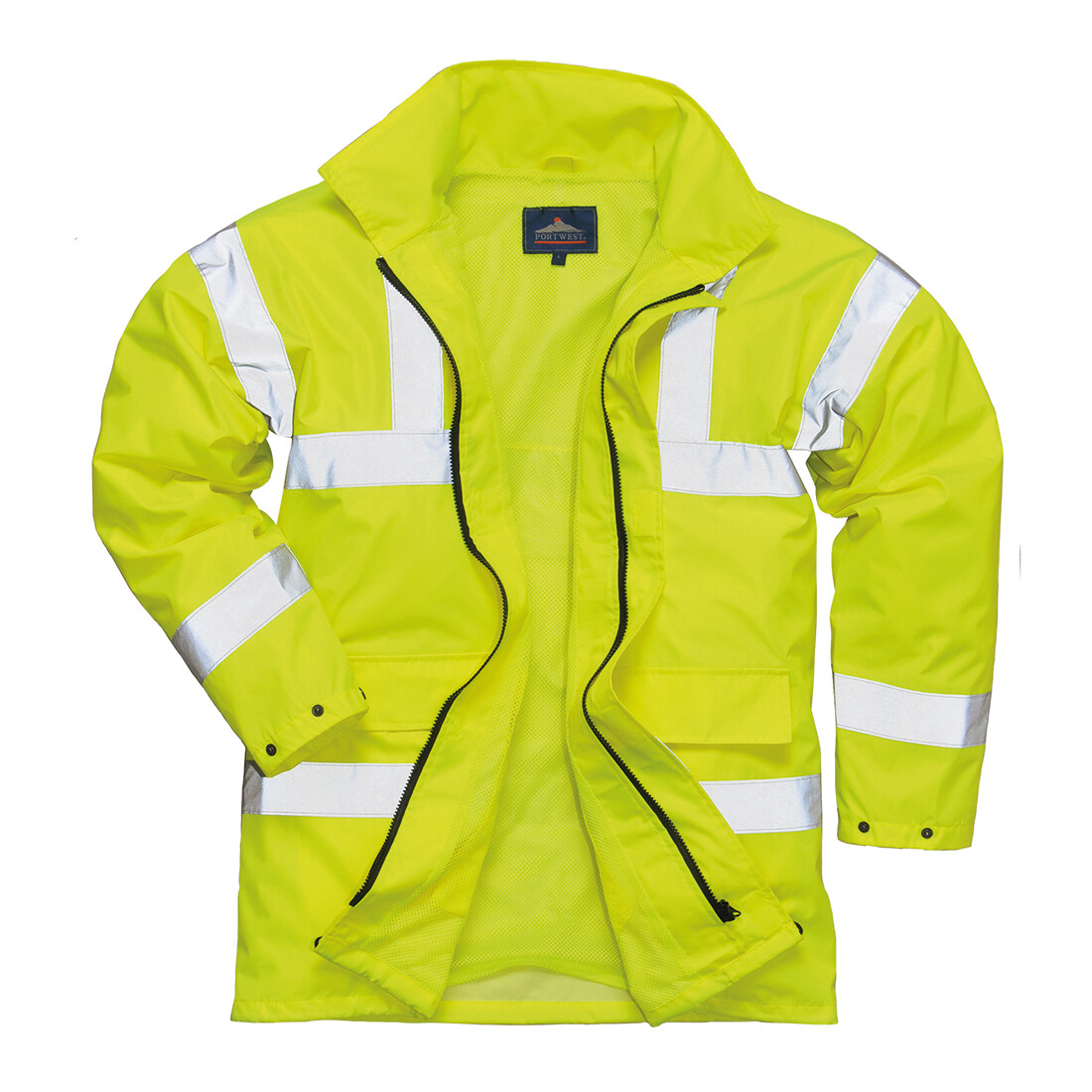 Portwest US160 Hi-Vis Reflective Safety Work Lite Waterproof Traffic Jacket ANSI