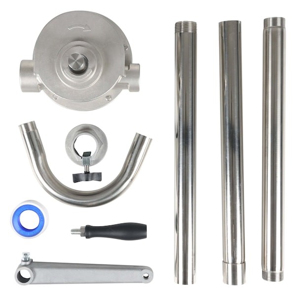 Dayton 38Y793 Handpump, Rotary, 304Ss, 12.8Oz/Stroke