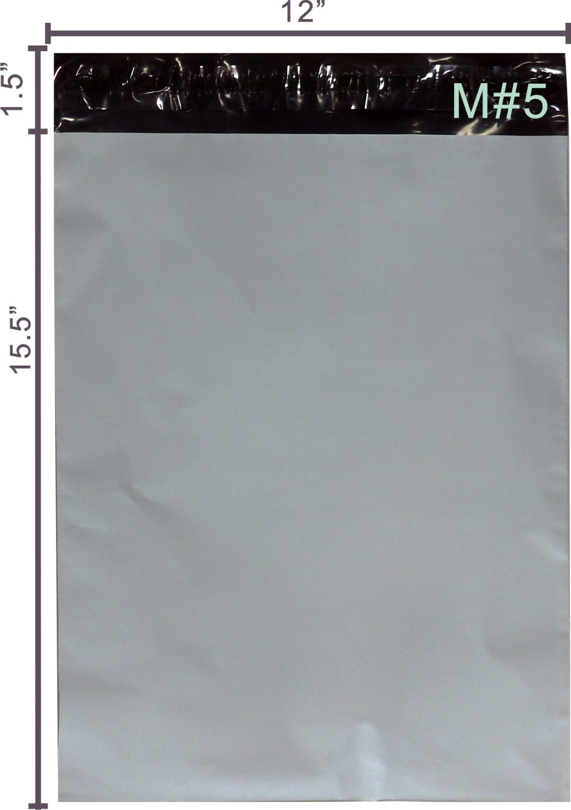 Yens® 100 #M5 WHITE POLY MAILERS ENVELOPES Self Sealing BAGS 12 x 15.5