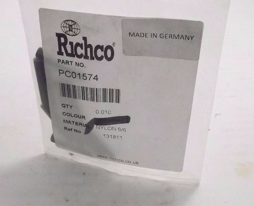 Richco PC01574 Hex Spacer (HTSN-M3-30-6-1) Nylon M3 F-F 30MM (Bag of 10 pcs)