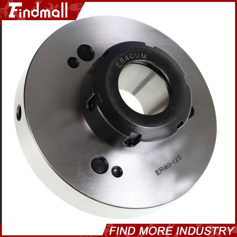 ER40 Collet Chuck 125mm Diameter Compact Lathe Tool Stud 5/8in For Milling Lathe