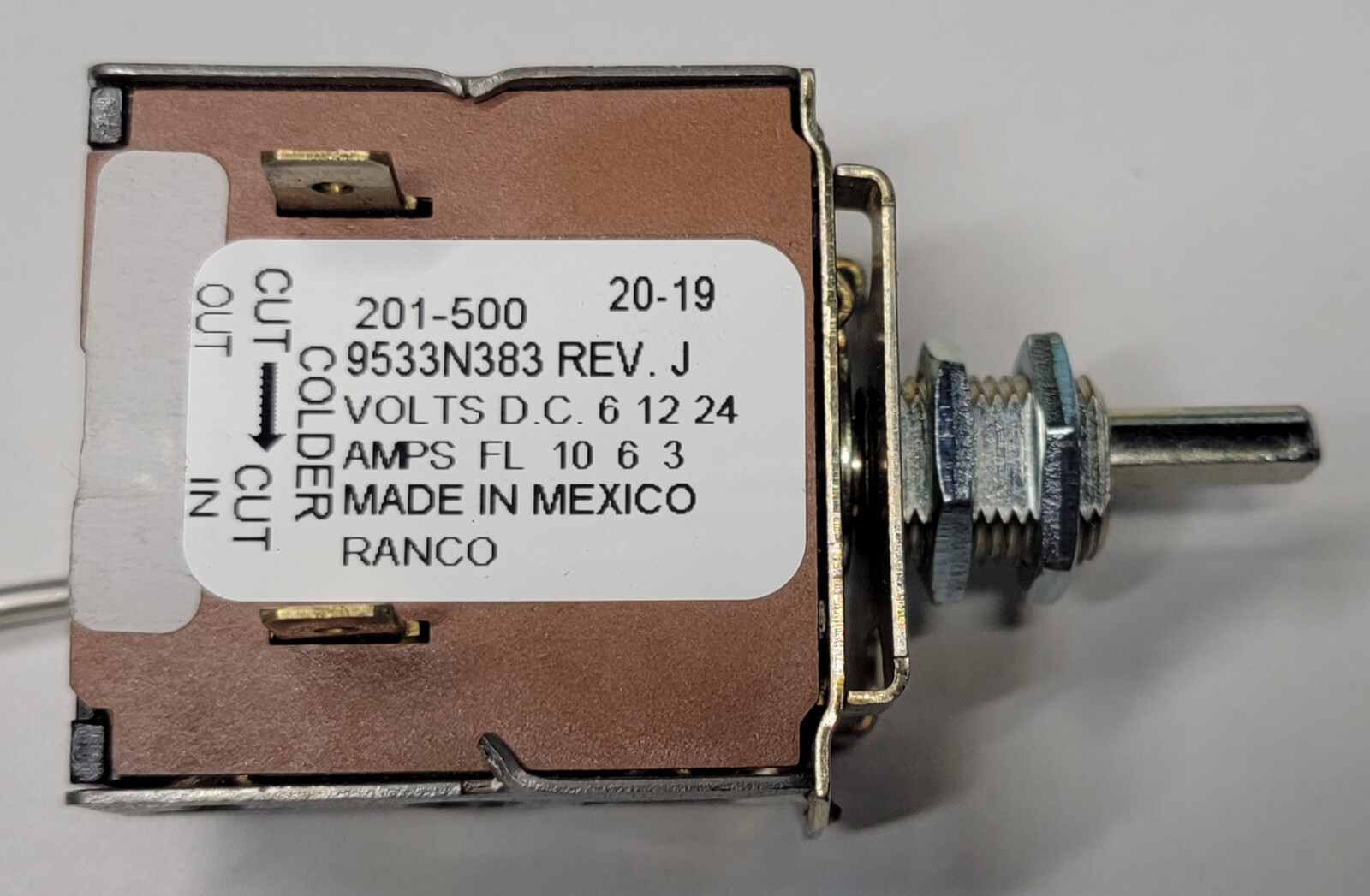 Ranco 9533N383 A/C Rotary Thermostat Refrigeration Temperature Sensor w/ Knob