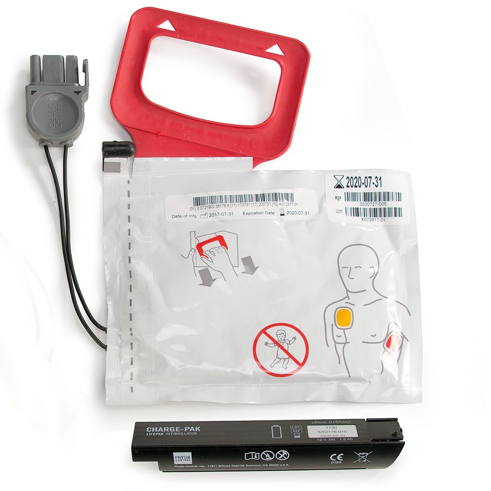 Physio-Control LIFEPAK CR Plus/EXPRESS CHARGE-PAK w/1 set electrodes – 06/2026