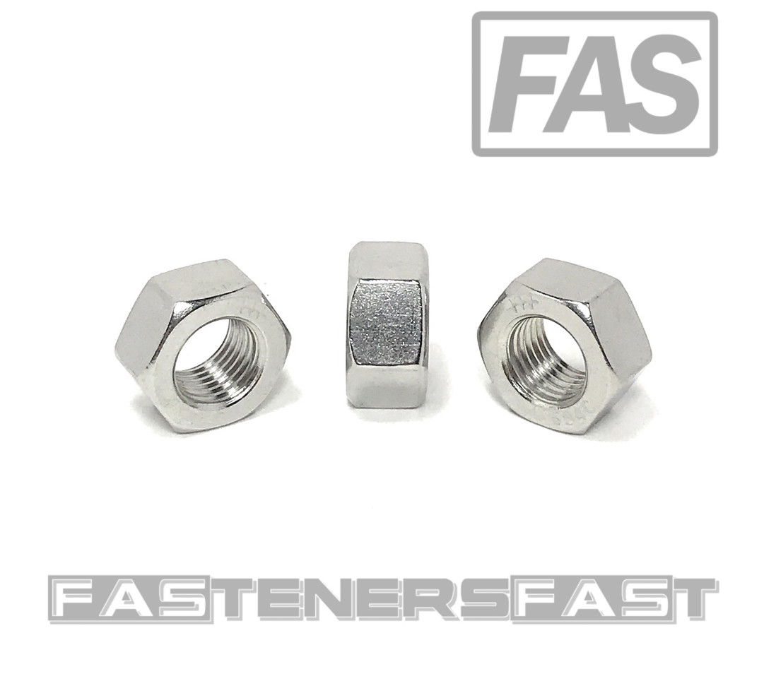 (25) 7/16-20 Finished Hex Nuts Stainless Steel (25 Pieces)