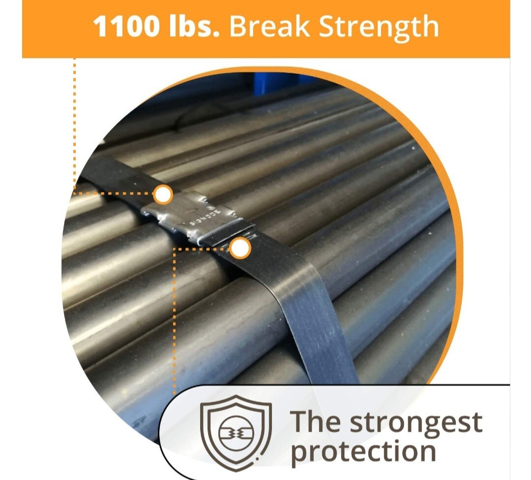 IDL Packaging Portable 1/2″ x 200′ Steel Strapping Kit, 1100 lbs Break Strength
