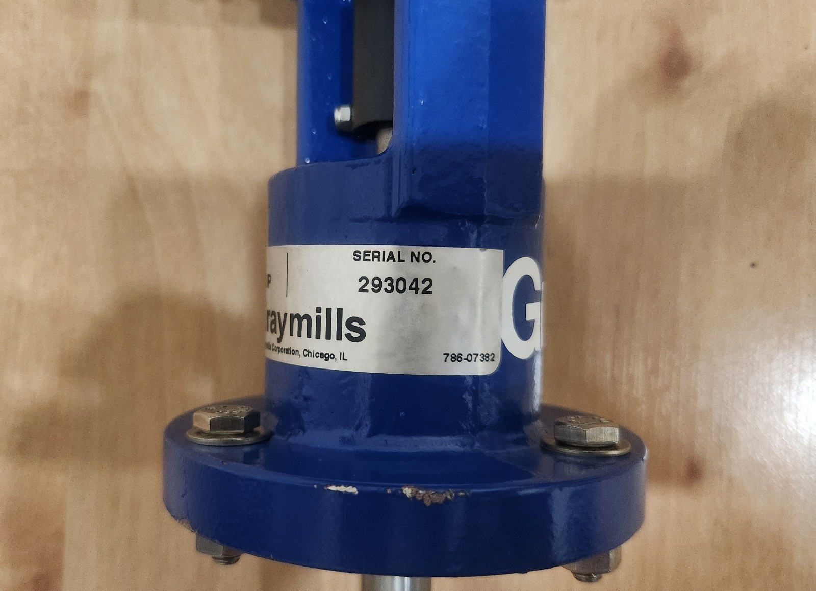Graymills A-42971-GAMP Air Operated Agitator Pump Piston Mixing Motor New Open