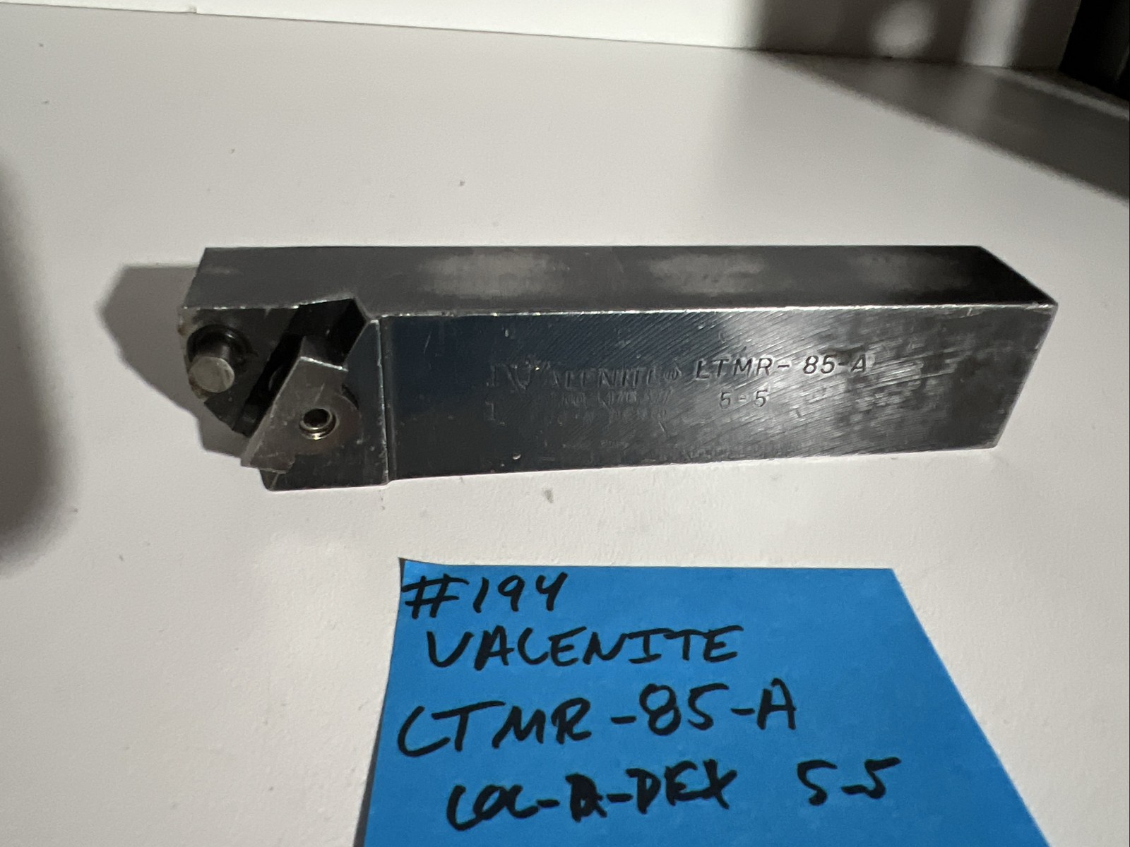 valenite LTMR-85A Indexi Carbide Lathe Toolholder 6”OAL 1-1.25 Shank Turn Thread