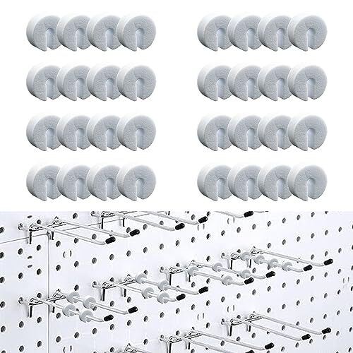 100 PCS Peg Hook Stoppers Inventory Control Clips for 1/4 Pegboard Hooks and
