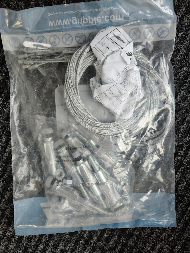 Gripple ugs822sp 10x for hanging pipes, ductwork, and other building meterial 2m