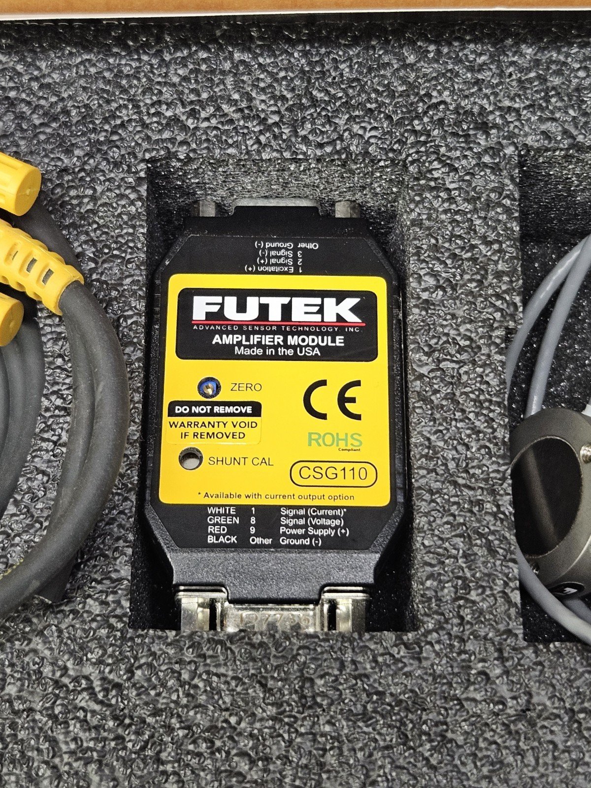 FUTEK CSG110 LLB400 Strain Gauge Amplifier Module Load Cell 100lb FSH01449 USA