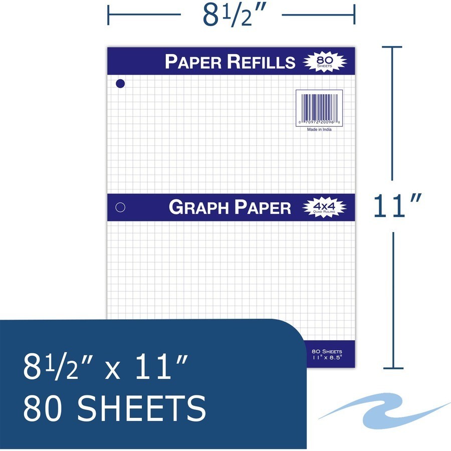 Roaring Spring Graph Filler Paper (ROA20096CS) 24 packs/cs
