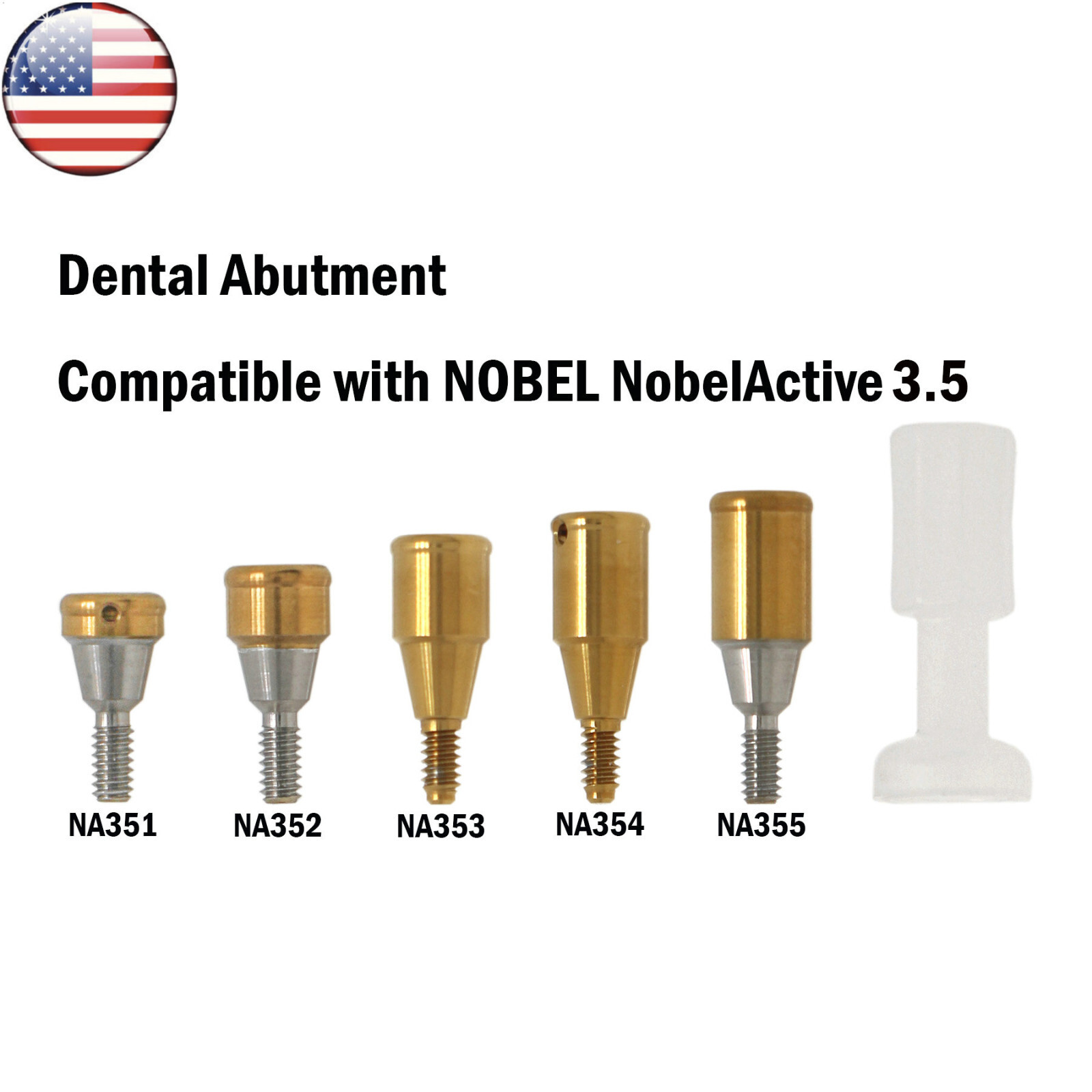 Locator Abutment for Nobel Active Biocare Conical Connection NP/RP 1-5mm Height