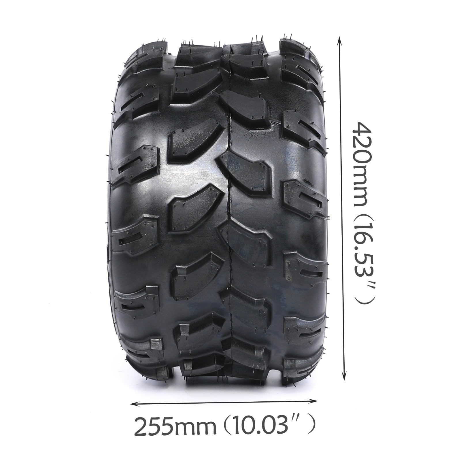 18×9.5-8 Tubeless All-Terrain Turf Tire 4-Ply ATV UTV Golf Cart Lawn Mower