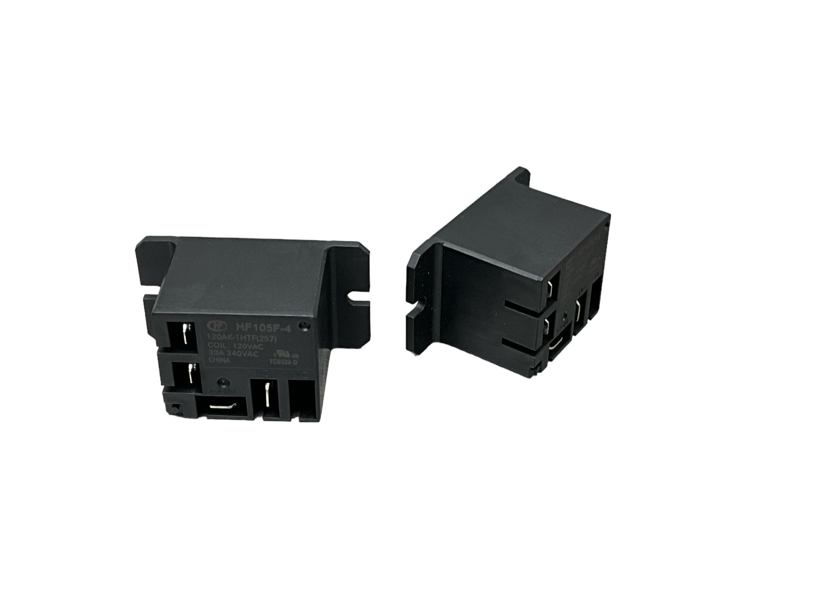 HONGFA HF105F-4 (257) HIGH POWER RELAY SPST 1FORMA 120VAC COIL, 30A, (2 PCS)