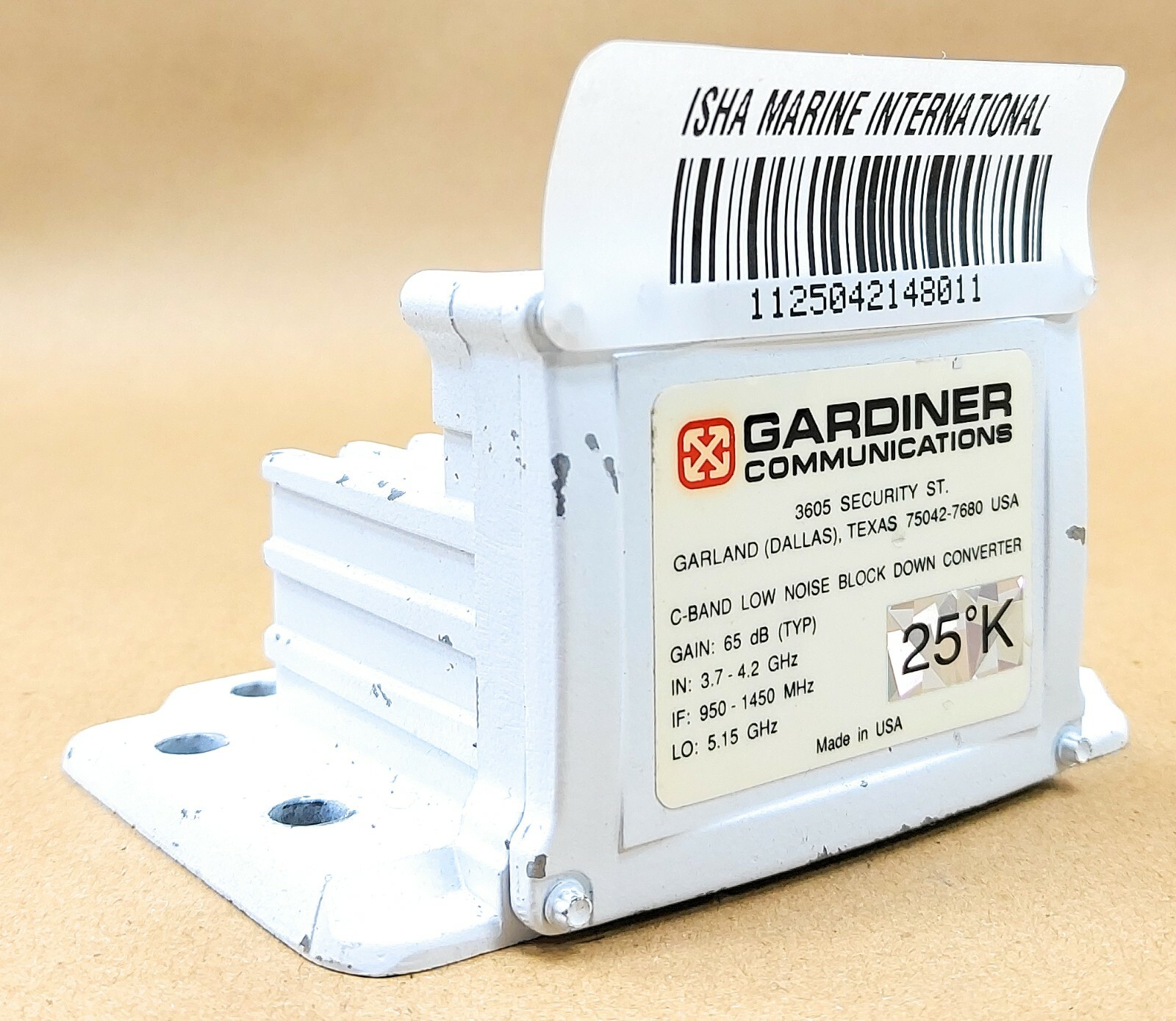 Gardiner Communications 65 dB C-Band Low Noise Block Down Converter