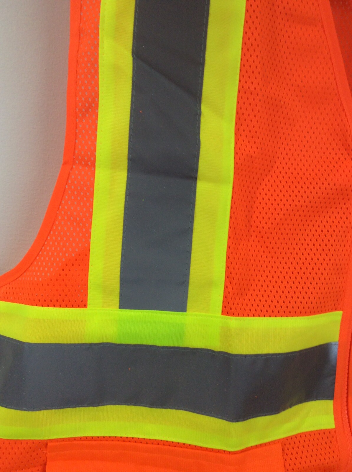 Hi-Vis Yellow Orange Safety Vest Reflective High Visibility Work Construction