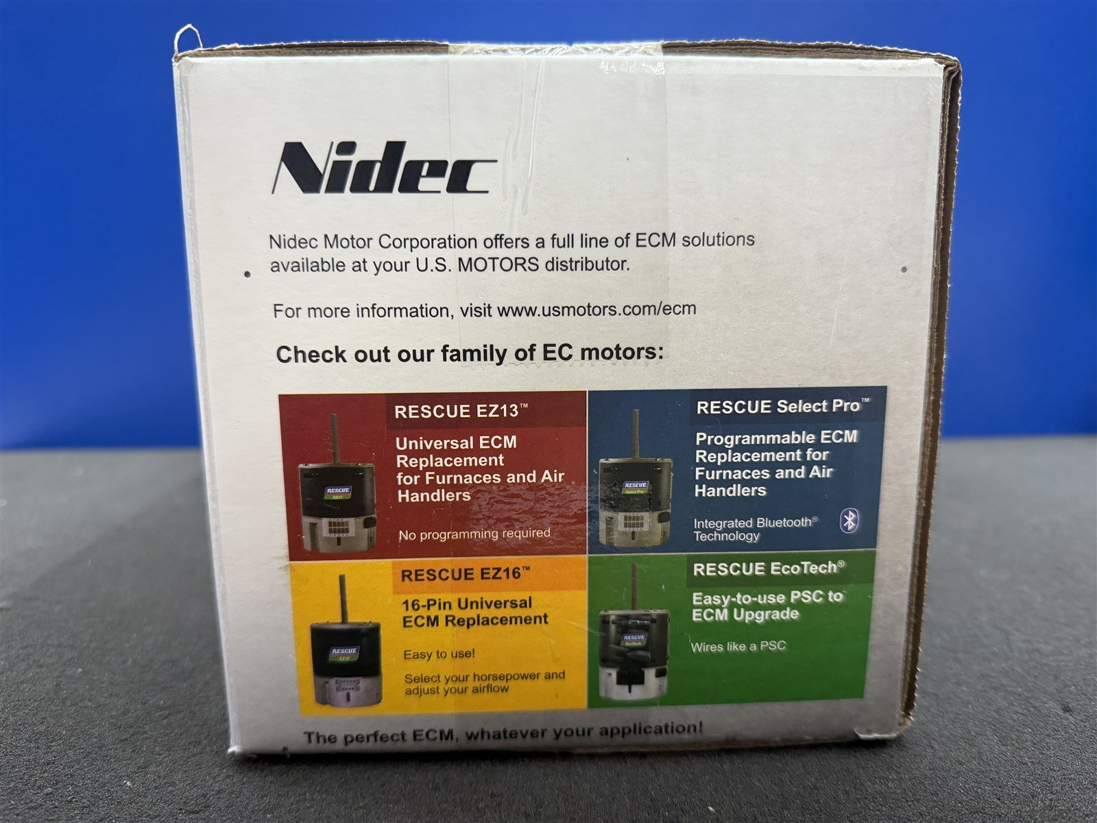 BRAND NEW US MOTORS 5642 RESCUE EZ13 ECM MOTOR 3/4HP 1075 RPM 115/208-230V