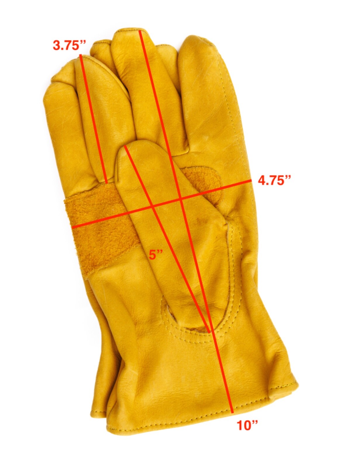 Leather Work Glove All Purpose Wells Lamont 1209XL Premium Genuine Cowhide SZ 10