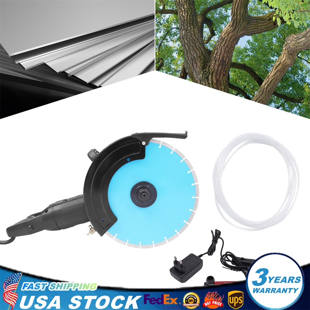 14» Portable Electric Concrete Saw with Water Pump and Blade Wet/Dry Cutter
