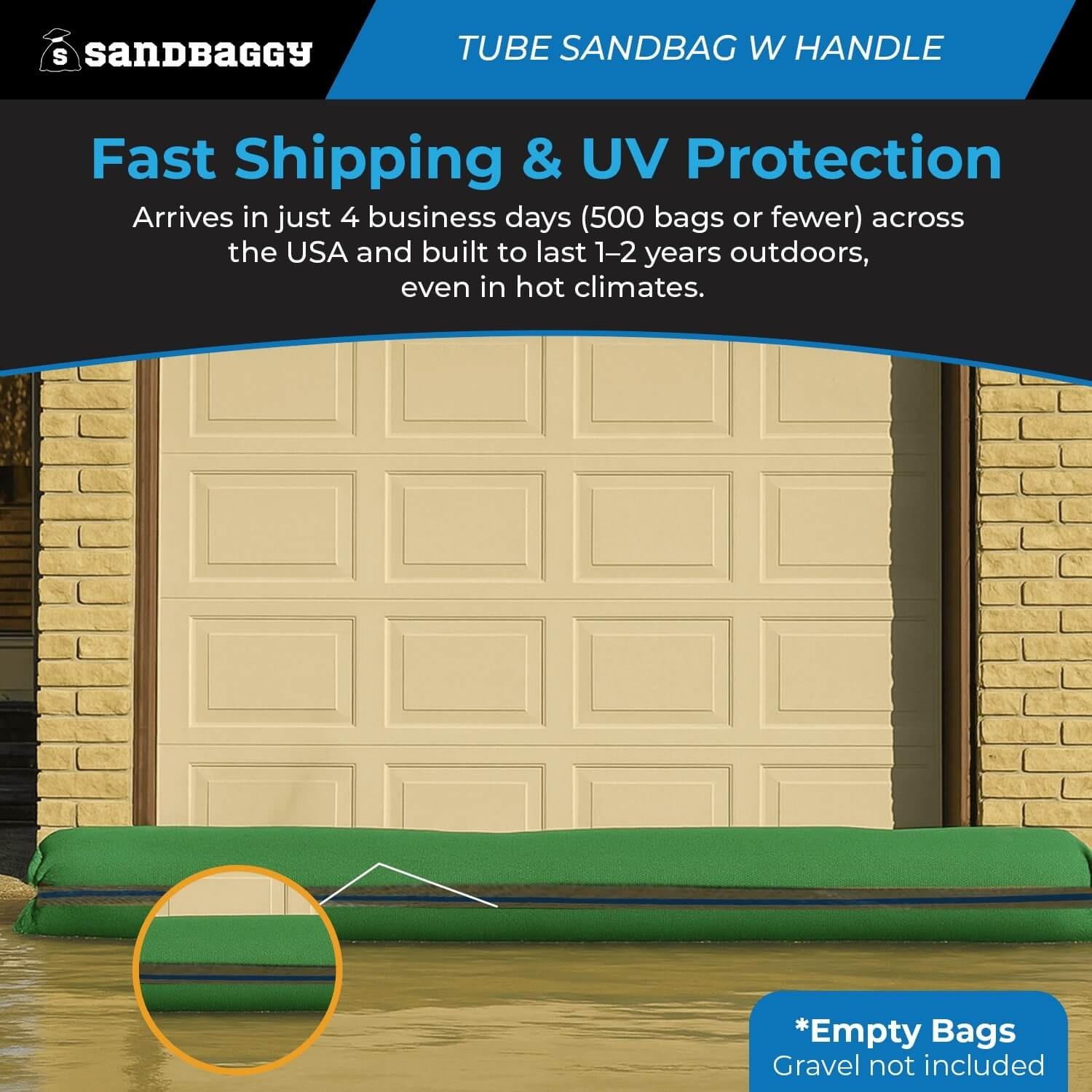 Sandbaggy -1 -11×48 Long-Lasting Empty Sandbags For Sale- Sandbag Sand Bags Bag